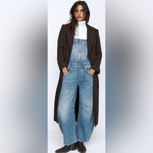 Free People We The Free Good Luck Barrel Overalls